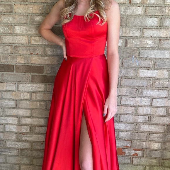 Red Sherri Hill Dress #51631 - Picture 6 of 6